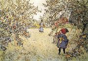Carl Larsson, Apple Harvest